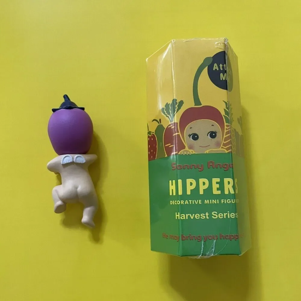 Sonny Angel Hippers Eggplant Harvest series Mini Figure Fruit Vegetable Attach